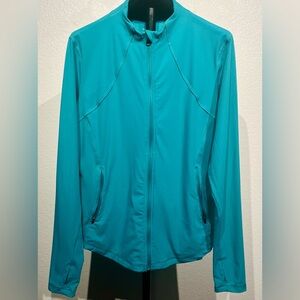 Tuff Veda Teal Ribbed Full Zip Sweatshirt - Size M (Women’s)